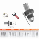 Mandrin de perçage de précision auto-serrant monobloc DIN-69880-VDI (VDI) + clé NPU Llambrich