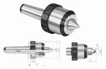 Pointe tournante pointe carbure 60 avec crou  cne morse Mack Werkzeuge AG
