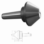 Pointe tournante conique grand diamètre  – cône morse – Série 400 Mack