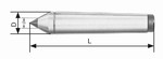 Pointe fixe avec pointe carbure 60 DIN 806  cne morse Mack Werkzeuge AG
