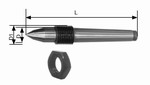 Pointe fixe allonge en acier 60 avec crou DIN 807  cne morse Mack Werkzeuge AG