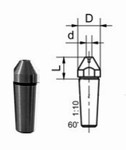 Tte interchangeable creuse 60 - pour pointe tournante Mack