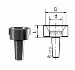 Tte interchangeable conique femelle 60 - pour pointe tournante Mack Werkzeuge AG