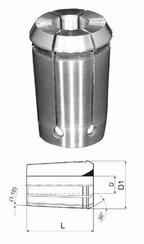 Pince OZ 8 DIN 6388A 401E simple fente