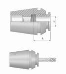 Pince pour taraudage ER 40 avec systme changement quick Mack