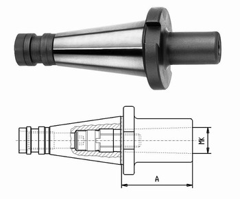 Mandrin SK DIN2080 pour fixation cne morse avec filetage de serrage