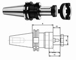 Mandrins SK DIN69871 pour fraise  trou lisse avec adaptateurs Mack