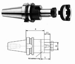 Mandrin MAS BT pour fraise  trou lisse avec adaptateurs Mack