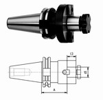 Mandrins SK DIN69871 pour fraise  trou lisse Mack