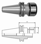 Mandrin SK DIN69871 pour pinces OZ Mack