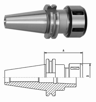 Mandrin SK DIN69871 pour pinces OZ