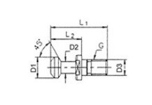 Tirette pour mandrin MAS BT 45°