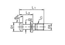 Tirette pour mandrin MAS BT 60°