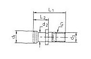 Tirette pour mandrin ISO 7388 II B-OB SK sans trou