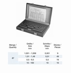 Coffret de 87 cales carbures cap 1  100 mm - Classe 1 Mack Werkzeuge AG