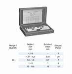 Coffret de 47 cales carbures cap 1  100 mm - Classe 1 Mack Werkzeuge AG