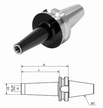 Mandrin de frettage avec arrosage central MAS BT