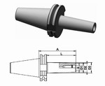 Mandrin SK DIN69871 pour fraises filetes Mack