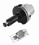 Mandrin HSK-A 63 DIN69893 pour fraise  trou lisse Mack Werkzeuge AG