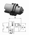 Mandrin HSK-A 63 DIN69893 pour fraise Weldon Mack