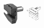 Porte-outils VDI radial long  droite - type B5 Mack Werkzeuge AG