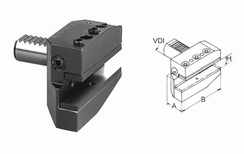 Porte-outils VDI radial long  gauche - type B6