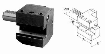 Porte-outils VDI axial  gauche - type C2