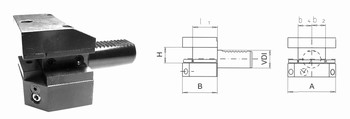 Porte-outils VDI  trononner  droite