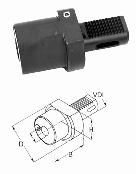 Porte-outils VDI pour cne morse  Type F