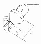 Broche hexagonale pour mandrin de brochage 12 mm Mack Werkzeuge AG