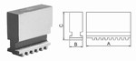 Jeu de 4 mors durs monoblocs pour mandrin de tours BASIC Mack Werkzeuge AG