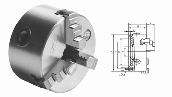 Mandrin de tours en fonte  3 mors durs monoblocs  BASIC