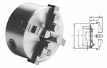 Mandrin de tours en fonte  4 mors durs monoblocs  BASIC Mack Werkzeuge AG