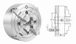 Mandrin de tours en fonte  4 mors durs monoblocs indpendants - DIN55027 Mack