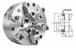 Mandrin de tours en acier  6 mors durs monoblocs  Rglage radial fin Mack