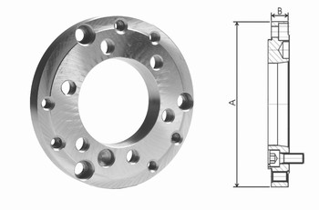 Faux plateau acier entirement usin pour mandrin DIN6350  DIN55026