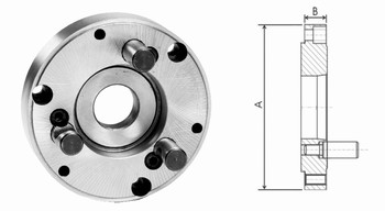 Faux plateau acier entirement usin pour mandrin DIN6350  DIN55029