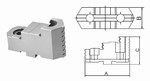 Jeu de 4 mors durs rversibles pour mandrin de tours Mack