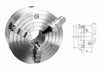 Mandrin de tours en fonte  3 mors durs rversibles indpendants - Wescott Mack