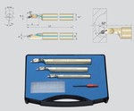 Coffret 3 barres dalsages MINI 52  - pour plaquettes VCMT-VCGT 1103  ZIRKONIUM Noma