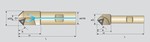 Fraise  chanfreiner 45 queue Weldon   pour plaquette TCMT1102, TCMT16T3  ZIRKONIUM Noma