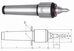 Pointe tournante allonge et rduite 60 encombrement rduit  cne morse Omega