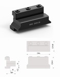 Bloc porte-lame  trononner 32 mm  couvercle amovible OMEGA