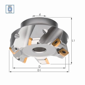 Fraise  surfacer 45  pour plaquette SEET12T3