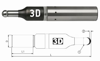 Palpeur d'artes 3D avec affichage lumineux, 20 mm de diamtre