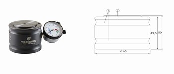 Appareil de remise  zro avec comparateur, 0,01 mm