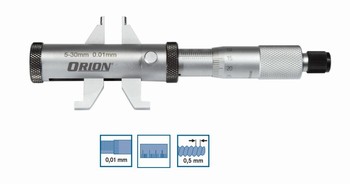 Micromtre d'intrieur vernier bec de mesure double face -  5  55 mm