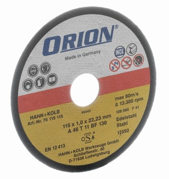 Disque à tronçonner pour inox - extra fin