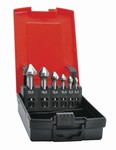 Coffret de 5 fraises  chanfreiner 3 dents 75 HSS  6,3  25,0 mm Format Wemag