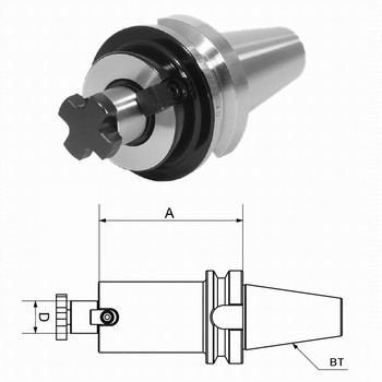 Mandrin MAS BT30 pour cne morse Werner